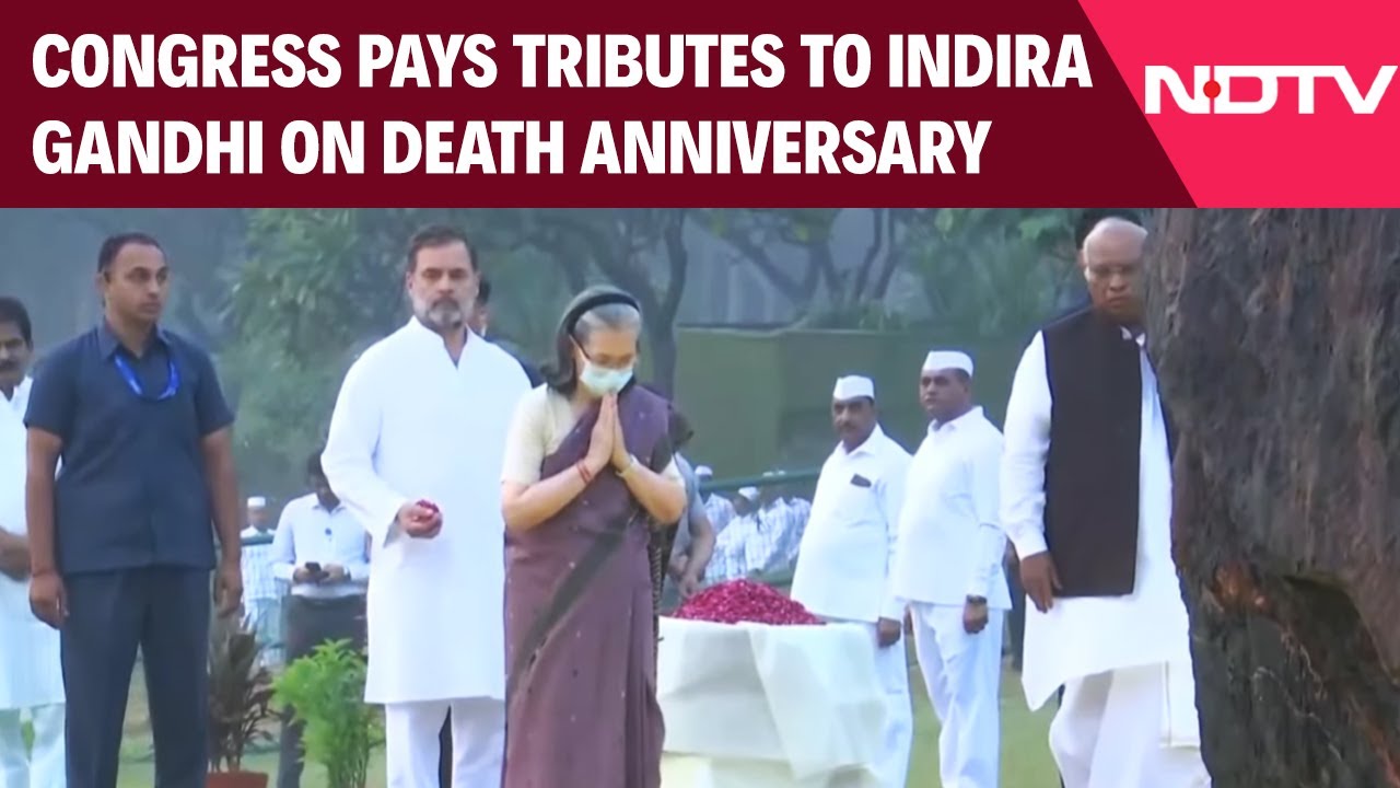 Congress Pays Tribute To Indira Gandhi On Her Death Anniversary Congress Pays Tribute To Indira Gandhi On Her Death Anniversary