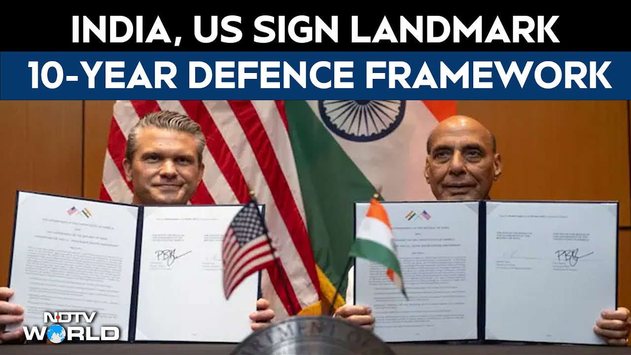 India US Ties | India, US Sign Landmark 10-Year Defence Framework In Malaysia