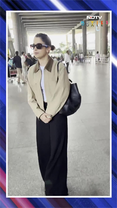 Video: Sanya Malhotra Stuns In Beige Jacket And Black Shades
