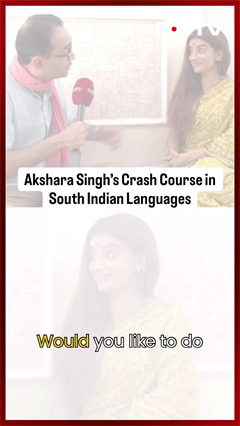 Akshara Singh Tries Learning South Indian Languages, With A Little Help From NDTV’s TM Veeraraghav