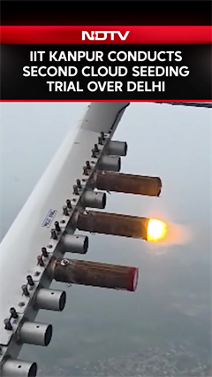 IIT Kanpur Conducts Second Cloud Seeding Trial Over Delhi IIT Kanpur Conducts Second Cloud Seeding Trial Over Delhi
