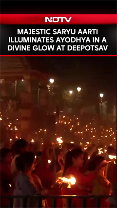 Ayodhya Deepotsav | Majestic Saryu Aarti Illuminates Ayodhya In A Divine Glow At Deepotsav