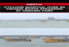 Cyclone Montha: Over 50 Fishing Boats Stranded At Andhra's Gopalpur Port Cyclone Montha: Over 50 Fishing Boats Stranded At Andhra's Gopalpur Port