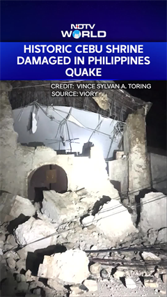 Historic Cebu shrine Damaged In Philippines' Earthquake