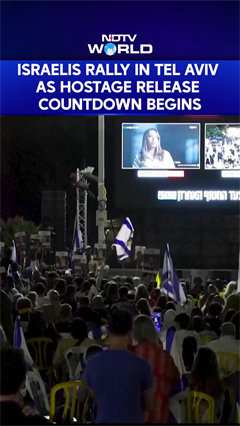 Israelis Gather In Tel Aviv As Hostage Release Countdown Begins