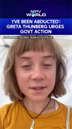 'I've Been Abducted': Greta Thunberg Urges Govt Action In Pre-Recorded Video Ahead Of Israeli Arrest