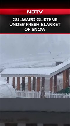 Video: Gulmarg Turns Into A White Wonderland As It Witnesses A Fresh Spell Of Snow