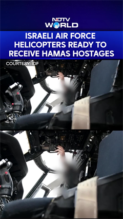 Israeli Air Force Helicopters Ready To Receive Hamas Hostages