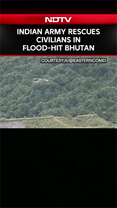 Video: Indian Army Rescues Civilians In Flood-Hit Bhutan Amid Challenging Conditions