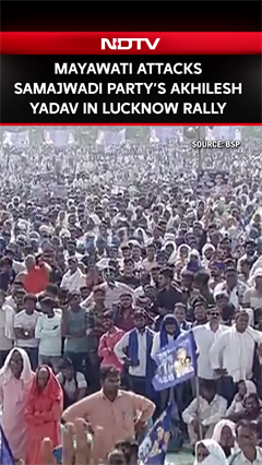 Video: Chief Mayawati Bashes Samajwadi Party’s Akhilesh Yadav In Lucknow Rally
