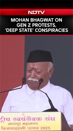 Video: RSS 100 Years | Mohan Bhagwat Mentions Nepal 'Revolution', Warns Against 'Deep State' Conspiracies