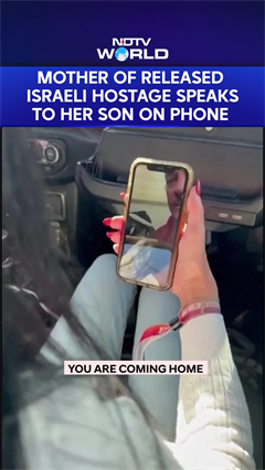 Mother Of Released Israeli Hostage Speaks To Her Son On Phone