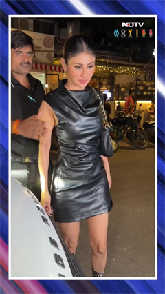 Mouni Roy Stuns In All-Black Look At Bandra Party