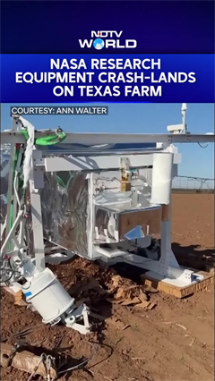 NASA Research Equipment Crash-Lands On Texas Farm NASA Research Equipment Crash-Lands On Texas Farm