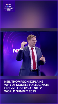 Video: Neil Thompson Explains Why AI Models Hallucinate Or Give Errors At NDTV World Summit 2025