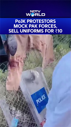 Video: PoJK Protestors Mock Pak Forces, Sell Uniforms for ₹10