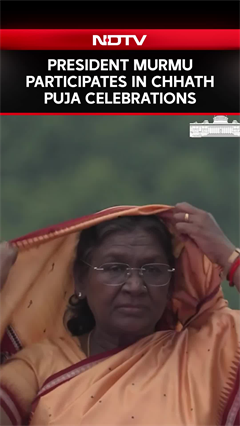 President Droupadi Murmu Participates In Chhath Puja Celebrations At Rashtrapati Bhavan President Droupadi Murmu Participates In Chhath Puja Celebrations At Rashtrapati Bhavan