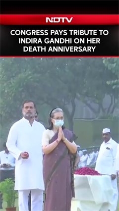Congress Pays Tribute To Former Prime Minister Indira Gandhi On Her Death Anniversary Congress Pays Tribute To Former Prime Minister Indira Gandhi On Her Death Anniversary