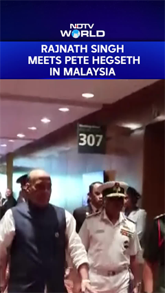 Defence Minister Rajnath Singh Meets US Secretary Of War, Pete Hegseth In Malaysia