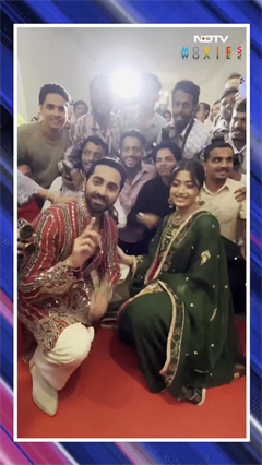 Video: Rashmika Mandanna & Ayushmann Khurrana Click Selfies With Paparazzi At 'Thamma' Diwali Bash 2025