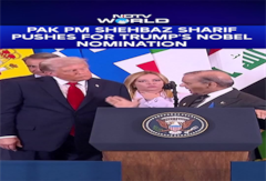 Pak PM Shehbaz Sharif Pushes For Trump's Nobel Nomination: "Man Of Peace" Pak PM Shehbaz Sharif Pushes For Trump's Nobel Nomination: "Man Of Peace"