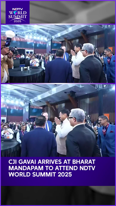 Chief Justice of India Bhushan Ramkrishna Gavai Attends NDTV World Summit 2025