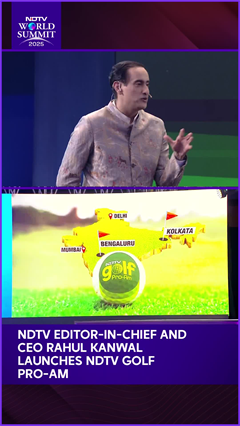 Video: NDTV Editor-in-Chief and CEO Rahul Kanwal Launches NDTV Golf Pro-Am