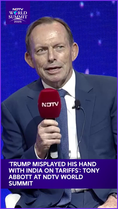 Video: 'Trump Misplayed His Hand With India On Tariffs': Tony Abbott At NDTV World Summit
