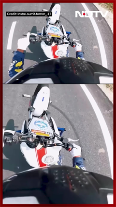 Video: Indian Army Soldier Sets Guinness Record For Longest Hands-Free Bike Ride