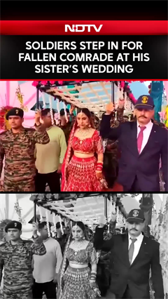 Video: Soldiers Step In For Fallen Comrade At His Sister's Wedding