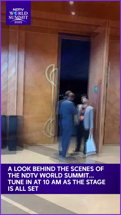 Video: A Look At Behind The Scenes Of The NDTV World Summit, Tune In At 10 Am Only On NDTV