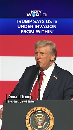 Trump Claims That America Is Under Invasion From Within