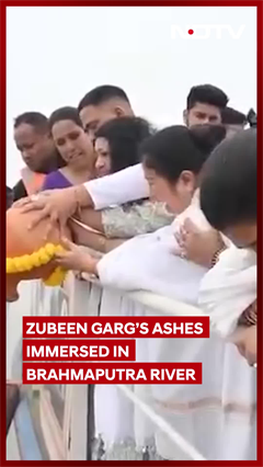 Assam Bids Farewell: Zubeen Garg’s Ashes Immersed In Brahmaputra River