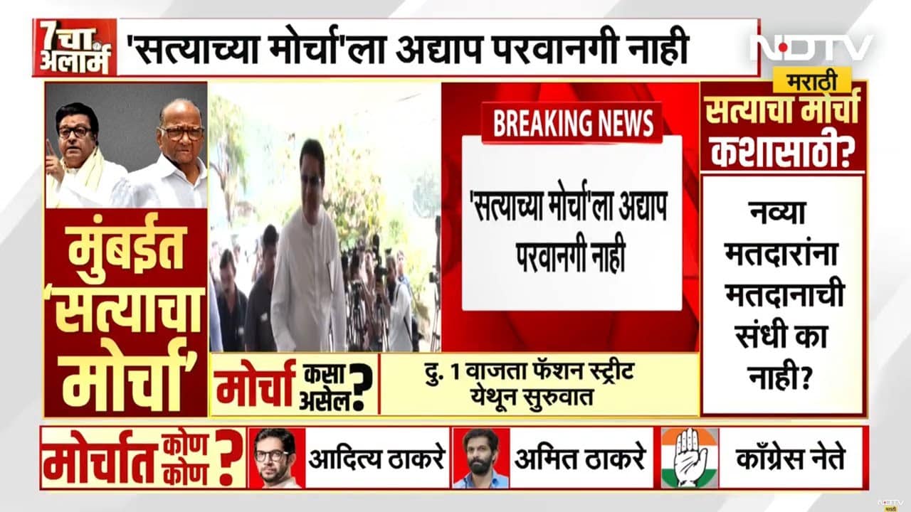 Satyacha Morcha in Mumbai Today | मतदार यादीतील घोळाविरोधात मनसे-महाविकास आघाडी एकत्र!