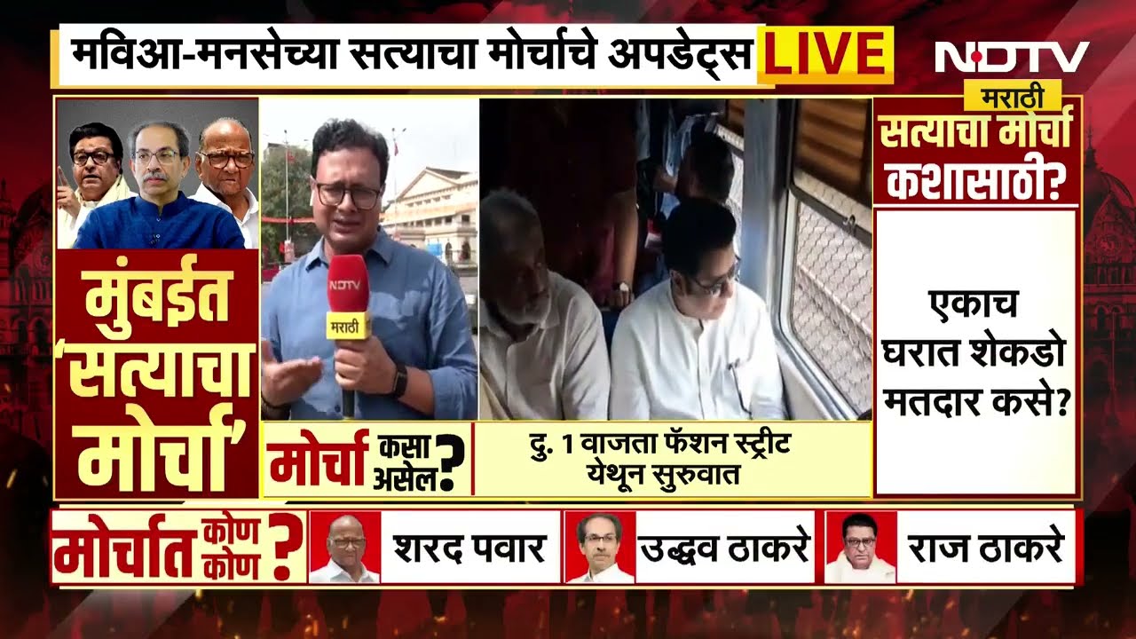 Satyacha Morcha । सुरु होण्याच्या ठिकाणावर पोलिसांकडून काय केलं जातंय आवाहन, NDTV मराठीचा रिपोर्ट