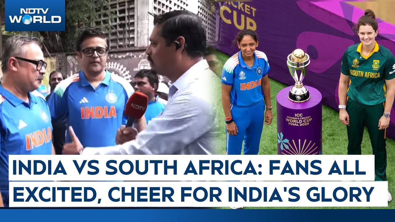 India Vs South Africa, Women's World Cup 2025 Final: Fans Cheer For India's Glory Girls