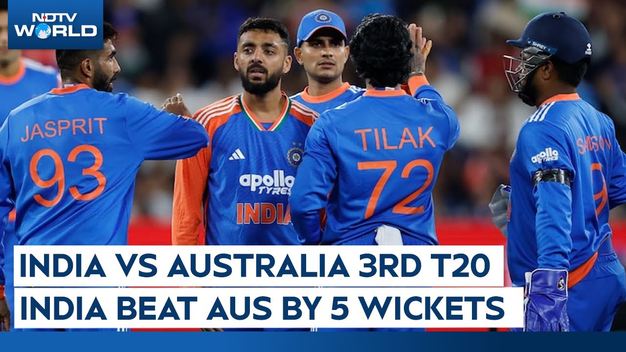 India Vs Australia | India Vs Australia T20I: India Clinch Thrilling Win in 3rd T20 at Hobart