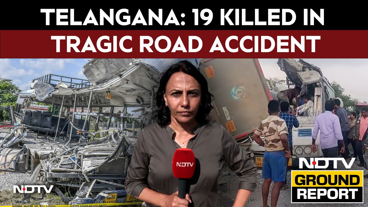 Telangana Bus Accident | Telangana: Bodies Buried In Gravel, 19 Dead In Tragic Road Accident