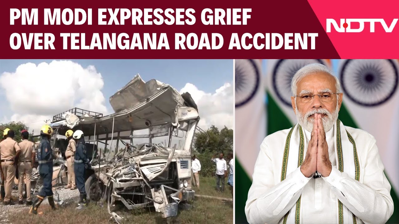 Telangana Bus-Truck Crash Leaves 20 dead, PM Modi Announces Ex-Gratia