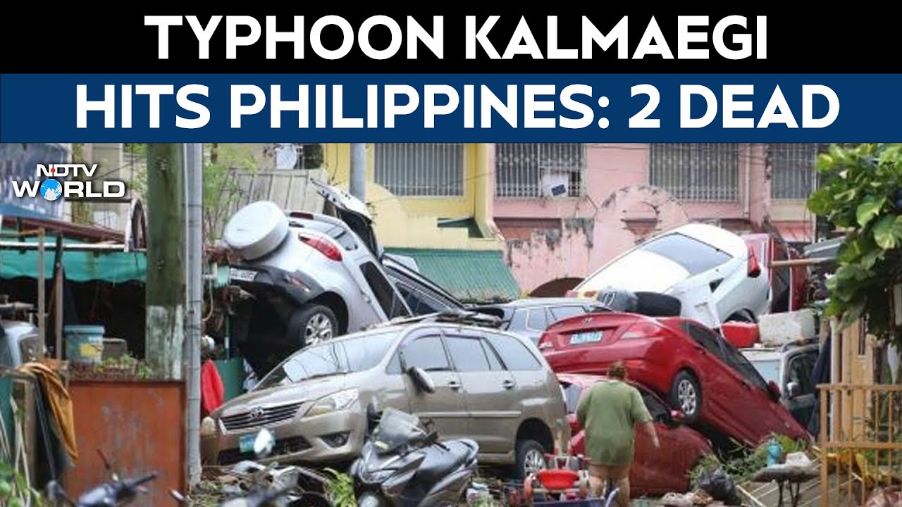 Philippines News | Typhoon Kalmaegi Batters Philippines: At Least 2 Dead, Thousands Displaced