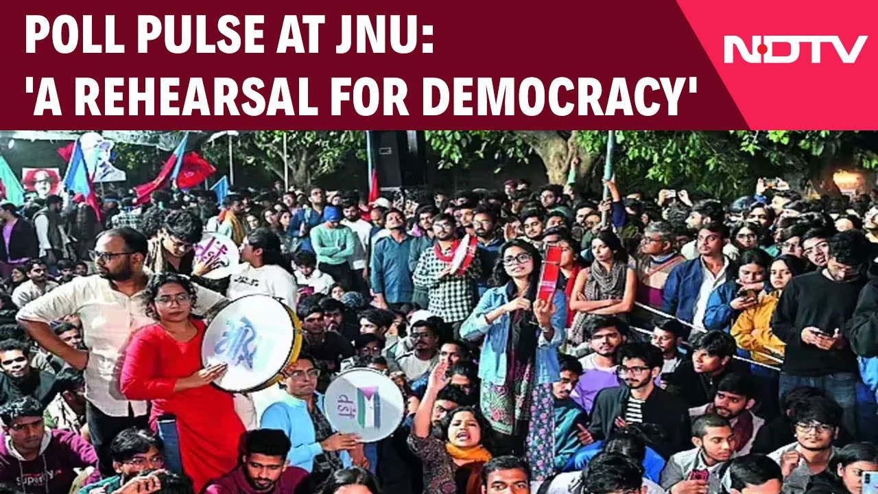 JNU Latest News | Poll Pulse at JNU: Campus Turns Into A Festival Of Democracy
