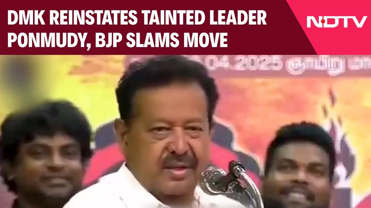 DMK Reinstates Leader Who Made Sexist Remarks: Poonmudi Back In Top Post