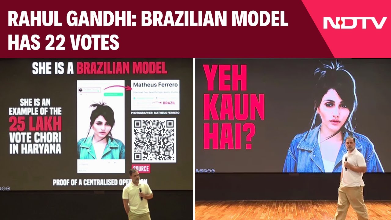 Rahul Gandhi Press Conference Today | Rahul Gandhi's H-Bomb On Haryana: "Brazilian Model Voted"