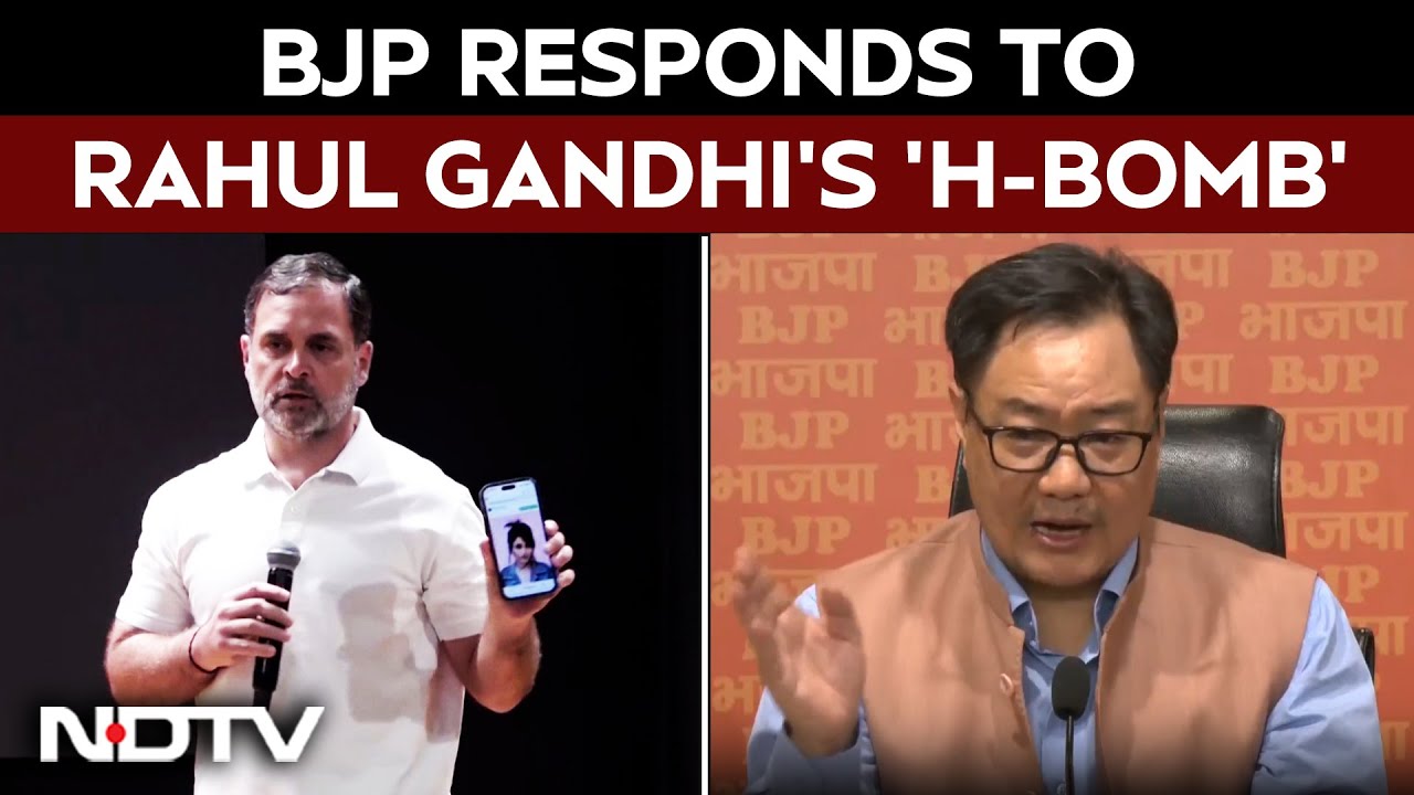 Kiren Rijiju Press Conference | Kiren Rijiju Counters Rahul Gandhi's H-Bomb Press Conference