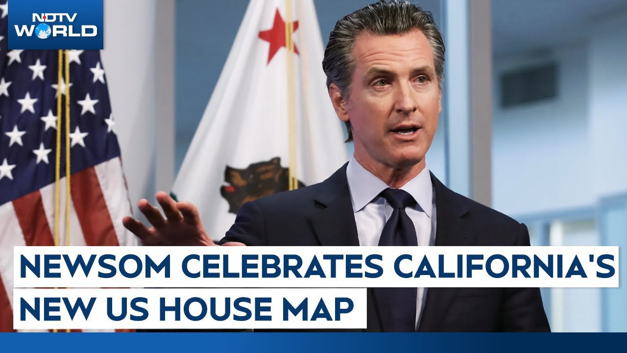 Newsom Celebrates California’s New US House Map