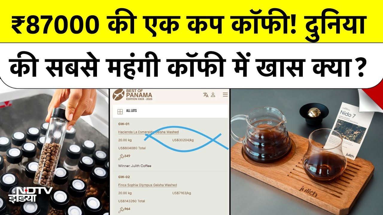 ₹87000 की एक कप Coffee! दुनिया की सबसे महंगी कॉफी में खास क्या? | Julith Coffee | Dubai