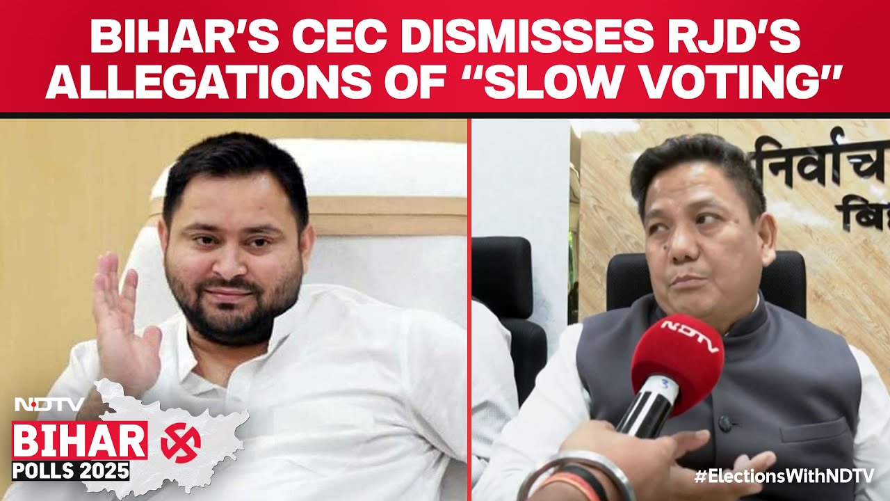 Bihar's Top Election Official Dismisses RJD's Allegations Of "Slow Voting"