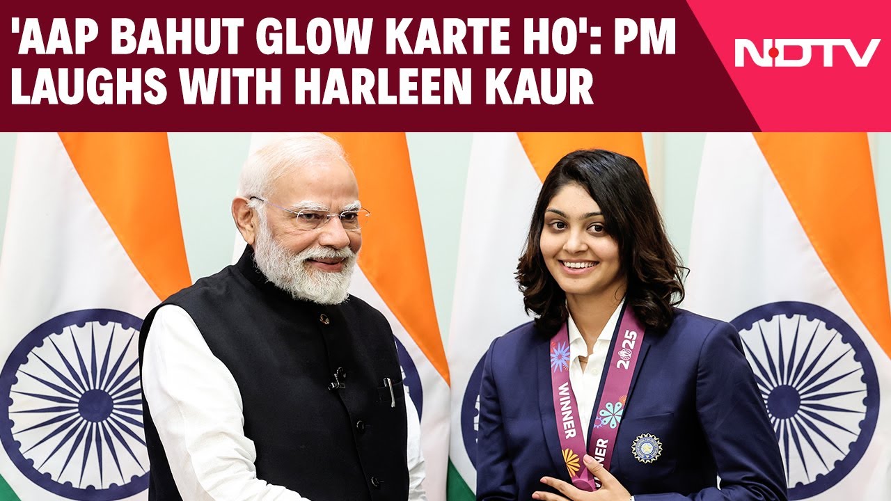 PM Modi News | 'Aap Bahut Glow Karte Ho': PM Modi Shares A Laugh With Harleen Kaur