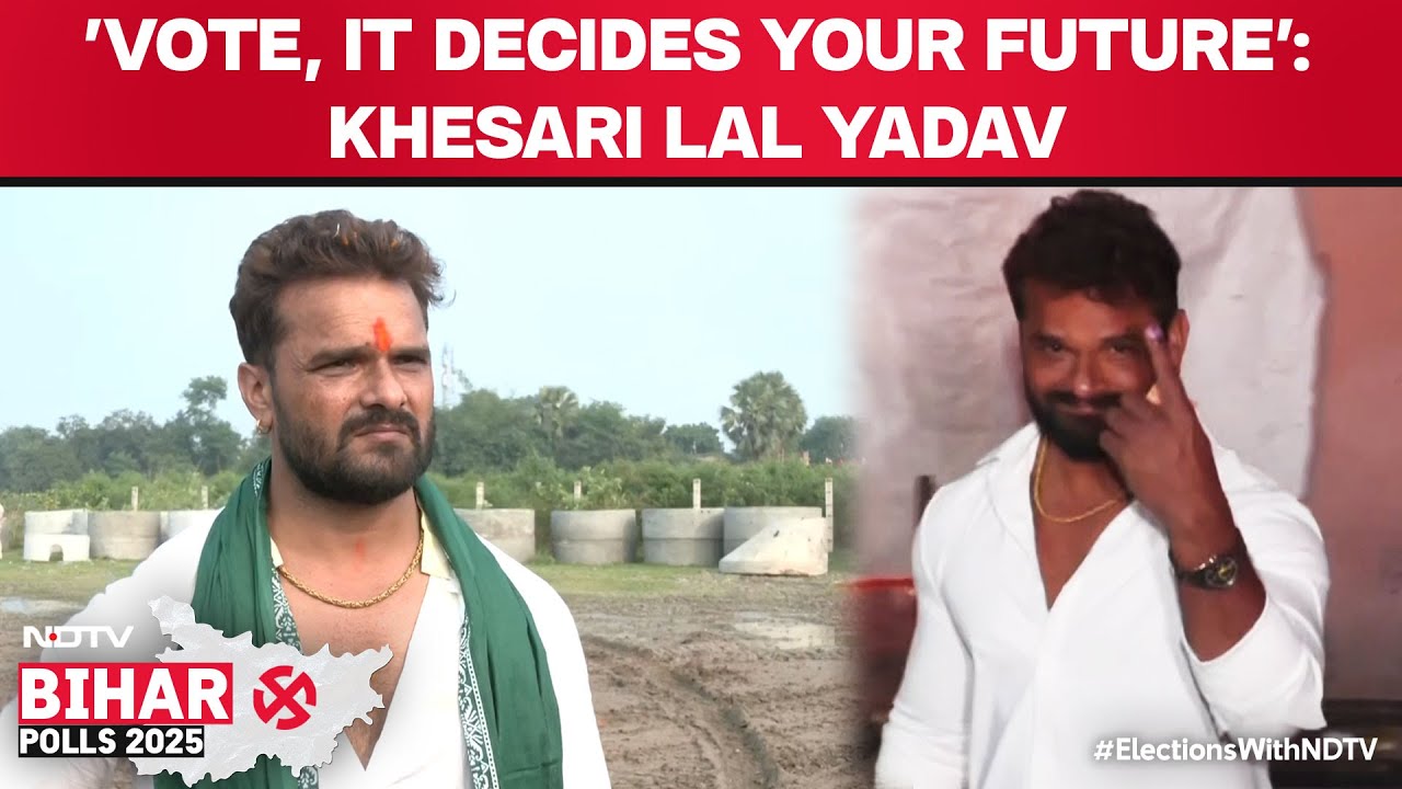 Bihar Election Update | 'Vote For Your Children's Future': Khesari Lal Yadav Urges Bihar Voters