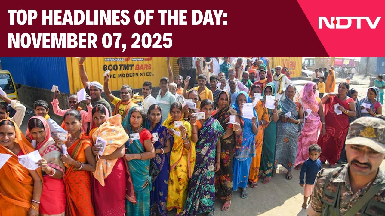 Bihar Phase 1 Voter Turnout | Bihar Sees 64% Voter Turnout | Top Headlines: Nov 07, 2025